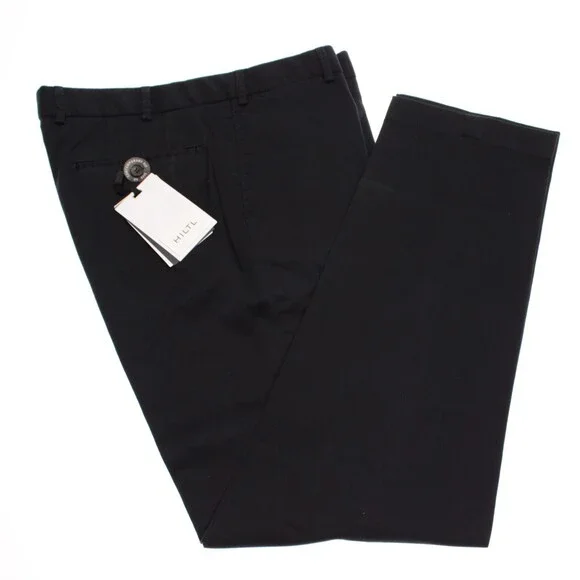 Hiltl NWT Parma Chinos / Casual Pants Size 50 US 34 Contemporary in Blue Cotton